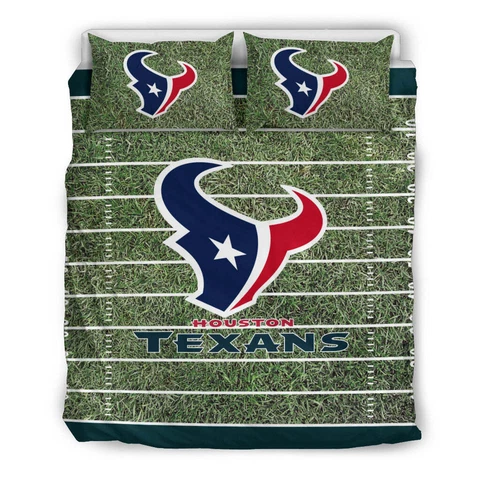 Houston Texans 3PCS Bedding Set Pillowcase Duvet/Comforter/Quilt Cover Fan Gift Cover