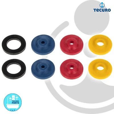 tecuro 8-teiliges Wasser-Spar-Set für Brauseschlauch/Duschkopf - Wasserdurchflus