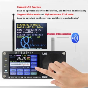 4.17 ATS25AMP 2.4'' All Band Radio FM RDS AM LW MW SW SSB DSP 2.4"Touch Screen - Zdjęcie 1 z 11