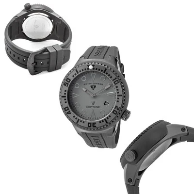 Reloj para hombre Swiss Legend 21848D-PHT-14 esfera gris neptuno silicona $395 Foto 1 de 4