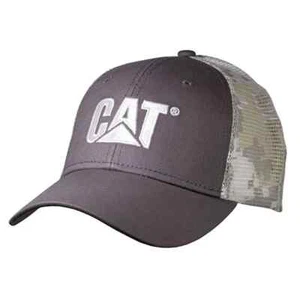 Caterpillar Equipment Cool Grey Digital Camo Camouflage Snapback Mesh Cap/Hat - Picture 1 of 1