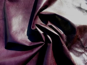 Goatskin leather hide Grape Purple Semi Gloss Finish Light Weight Very Strong - Picture 1 of 4