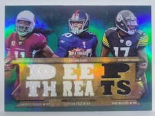 L FITZGERALD/V CRUZ/M WALLACE 2012 TOPPS TRIPLE THREADS RELIC COMBOS /18