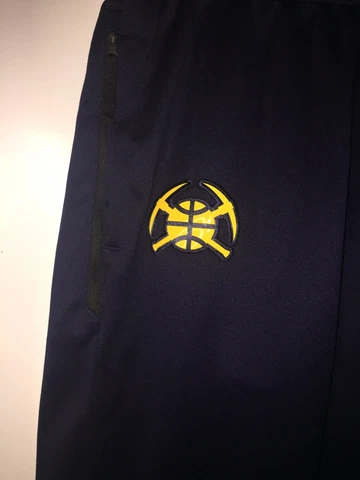 New Nike Denver Nuggets Dri-Fit Worm Up Pants Mens Size M (AV1413-419) Cover