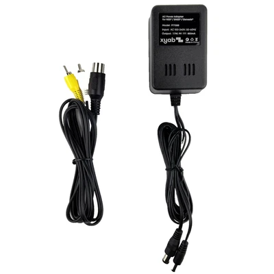 Cabo AV RCA + fonte de alimentação adaptador CA para SEGA Genesis 1 modelo MK-1601 NOVO - Imagem 1 de 4