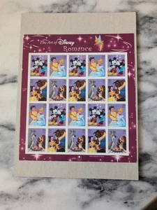 Hoja de 20 estampillas de romance de Disney USPS, 2005 - Imagen 1 de 3