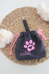 Leckerli-Beutel für Hunde-Futterbeutel mit Kordelzug personalisiert - Bild 1 von 4