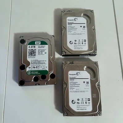 3x Festplatten HDDs: Seagate (2x Barracuda 2TB) & Western Digital (WD Green 4TB) - Bild 1 von 4