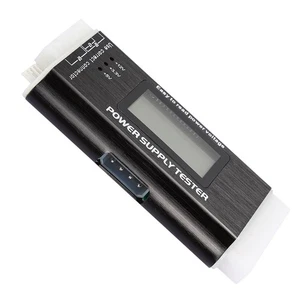 Tester zasilania komputera Wyświetlacz LCD Stop aluminium Wsparcie 20/24Pin A BAJ - Zdjęcie 1 z 22
