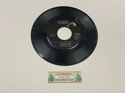 Jukebox 45 & Title Strip Ronnie Milsap It’s Christmas We’re Here To Love Tested - Image 1 of 2