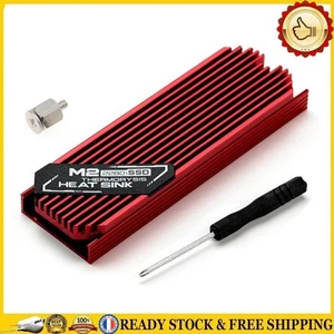 M.2 Solid State Hard Disk Heatsink Heat Radiator for PCIE 2280 SSD (Red) - Afbeelding 1 van 9
