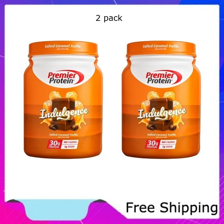 Premier Protein Indulgence порошок, соленый карамельный трюфель, 2 упаковки - Изображение 1 из 4