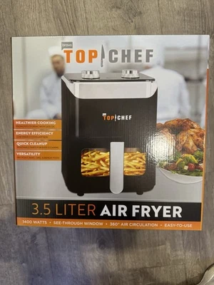 Bravo Top Chef 3.5 Liter Air Fryer. 1400 Watts, See Though Window. Easy-To-Use - Image 1 of 3