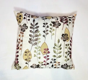 Pier 1 Elana Gilbert Vampire Diaries Decor Thrw Pillow 17" Floral Leaf Botanical - Picture 1 of 7