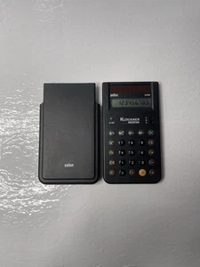 Braun Solar Calculator 4777 w/Cover - Collectible Vintage (Tested, Works) - Picture 1 of 6