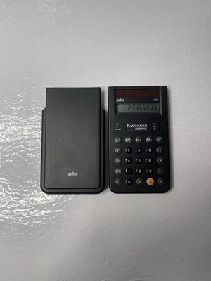Braun Solar Calculator 4777 w/Cover - Collectible Vintage (Tested, Works) - Image 1 of 4