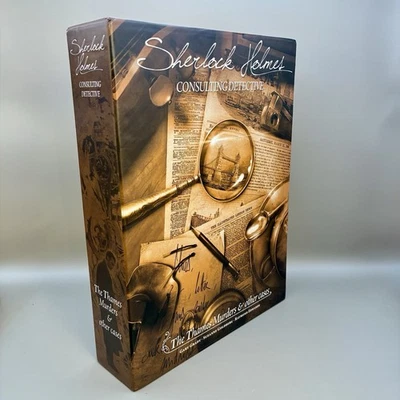 Sherlock Holmes: Thames Murders & More • Detective Game 2017 Reprint • New, Open - Image 1 of 4
