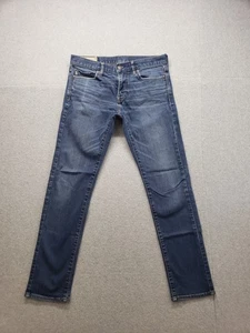 Abercrombie & Fitch Men Jeans 30 Dark Blue 5 Pockets Straight Leg Stretch Casual - Picture 1 of 22
