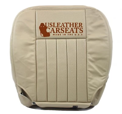 2004 Lincoln Navigator Driver Bottom Leather Perforated Vinyl Seat Cover TAN - Image 1 of 4