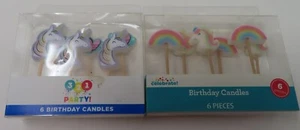 Neuheit Einhorn Geburtstagskerzen 12 Stück - Bild 1 von 3