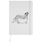 'Mermaid In Bath' A5 Ruled Notebooks / Notepads (NB025170)