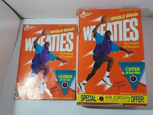 Vintage Michael Jordan Chicago Bulls 1991 Wheaties scatola vuota cereali e calendario - Foto 1 di 7