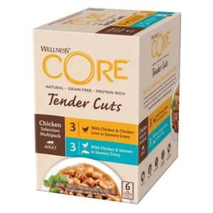 Wellness CORE Cat Wet Adult Tender Cuts Chicken Selection Multipack 6 x 85g - Picture 1 of 7