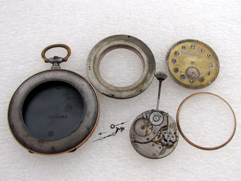 Union Horlogere & Moeris Vintage Relógio de Bolso Suíço para Reparo e Peça de Reposição - Imagem 1 de 4