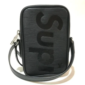LOUIS VUITTON x SUPREME M54789 Pochette DanubePPM 17AW Shoulder Bag Black - Picture 1 of 8