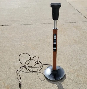 Rare Lightolier Walnut Aluminum Enamel Art Table Lamp Gerald Thurston 1960s MCM - Picture 1 of 10