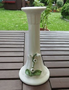 🌸 Kerzenständer, Kerzenhalter, Porzellan, weiss, Relief, Deko, Blütendekor 🌸 - Bild 1 von 5