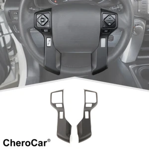 Cubierta decorativa de volante negro mate con orificios de botón para 4runner 2010+ - Imagen 1 de 18