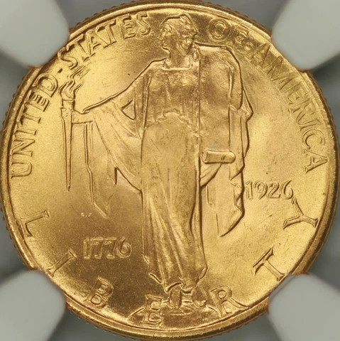 1926 Sesquicentennial $2.50 Gold NGC MS66 Cover