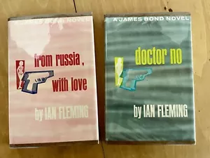 2 Vintage James Bond Novels by IAN FLEMING From Russia, With Love & Doctor No - Picture 1 of 2