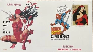 Romp Cachets 4084 Electra Marvel Comics San Diego CA digitaler Farbstempel - Bild 1 von 1