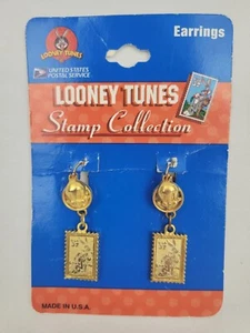 Looney Tunes USPS Stamp Collection Pierced Earrings USA   - Picture 1 of 4