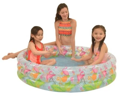 Pool 120cm Flamingo Spiel Aufblasbar Strand Wasser Kinder Schwimmspielzeug - Bild 1 von 3