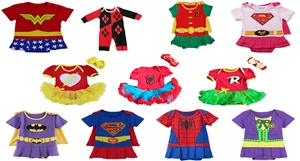 Superhero Comic Baby Toddler Girl Party Costume Fancy Dress Outfit.Fast,UK & new - Picture 1 of 25