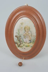 Vintage Reuge Swiss Child's Wall Hang Music Box Switzerland Schubert Lullaby - Picture 1 of 6