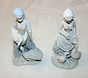 Par de patos de alimentación de cerámica vintage de 8"" hechos en Taiwán como nuevos - Imagen 1 de 6