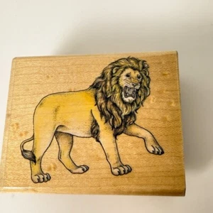 Lion~Rubber Stamp~2.75" X 2"~Wildlife~Safari~Animal~Rubber Stampede A827E - Picture 1 of 7