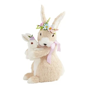 World Market Pier Place Pier 1 Mama Easter Bunny & Baby Figurine - Picture 1 of 5