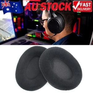 2pcs Flannel Headset Earmuffs for HyperX Cloud Flight/Flight S (Black) - Photo 1/10
