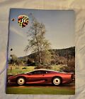 Vintage Exotic Cars Jaguar XJ220 Portfolio Folder 3 Ring Binder Corvette Ferrari