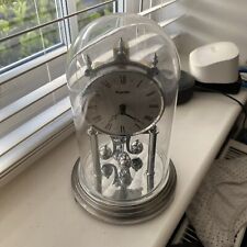 Vintage Anniversary Kundo Domed Rotating Pendulum Brass Mantel German Clock £35