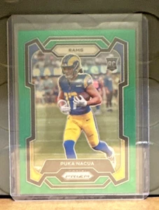 2023 Panini Prizm - Rookies Green Prizm #357 Puka Nacua (RC) - Picture 1 of 2