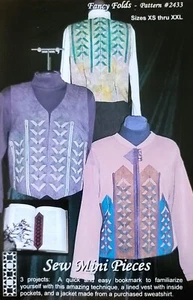 Sew Mini Pieces EASY TECHNIQUE Pattern #2433 Vest Jacket Bookmark NEW UNCUT - Picture 1 of 2