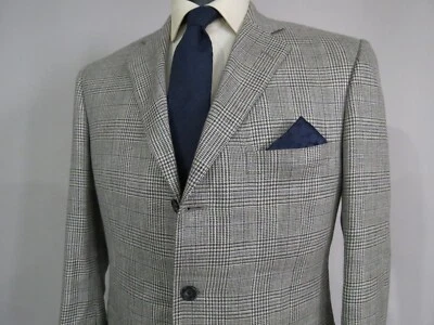 Abrigo deportivo Brooks Brothers 1818 Regent Ethomas seda lino lana 42 R nuevo sin etiquetas Foto 1 de 4