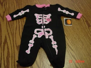 Infant Girls Footed Playsuit Halloween Themed - Picture 1 of 2