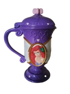 Disney on Ice Little Mermaid Ariel Ice Cream Mug Cup 7" Flip Top Lid Purple - Picture 1 of 11